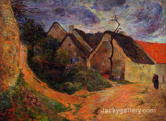 Village Street, Osny by Paul Gauguin paintings reproduction